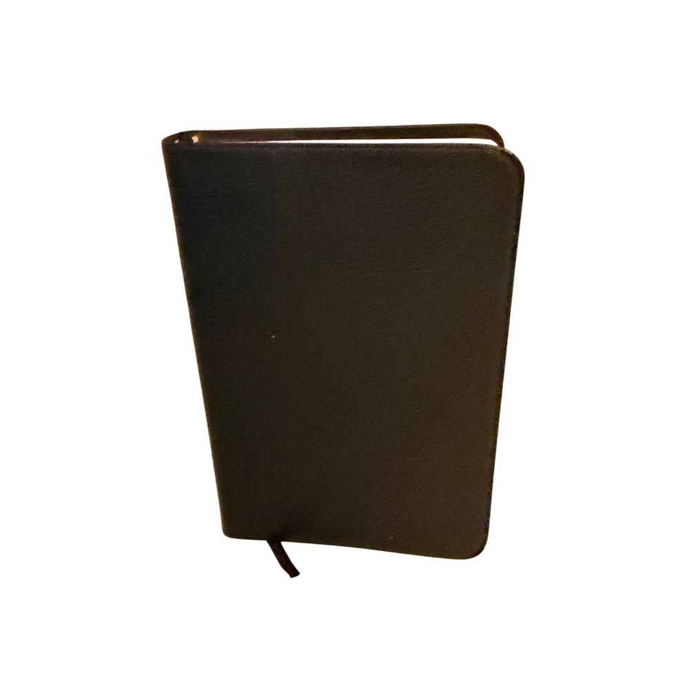 The Living Bible Paraphrased Tyndale Black Bonded Leather Gold Lettering Bible